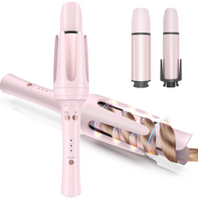 Load image into Gallery viewer, Automatic Curling Iron Hair Curler, Replaceable Auto Curling Wand with 2 Size Barrels (1.25 &quot;, 1.5&quot;) &amp; 3 Temps, Ceramic Rotating Curling Iron for Long Hair, Auto off Waver Hair Tool with Reminder
