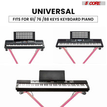 Load image into Gallery viewer, 5 Core Keyboard Stand Digital Piano Riser Adjustable X Style Electric Key Board Casio Synth Holder Foldable Portable Fits 54 61 88 Keys - KS 1X
