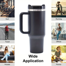 Load image into Gallery viewer, 40oz V2 large capacity tumbler,  With Handle And Straw Lid, Insulated Reusable Stainless Steel Water Bottles Travel Mug Coffee Cup car cup water cup For Men Women Outdoor Camping Driving, gift
