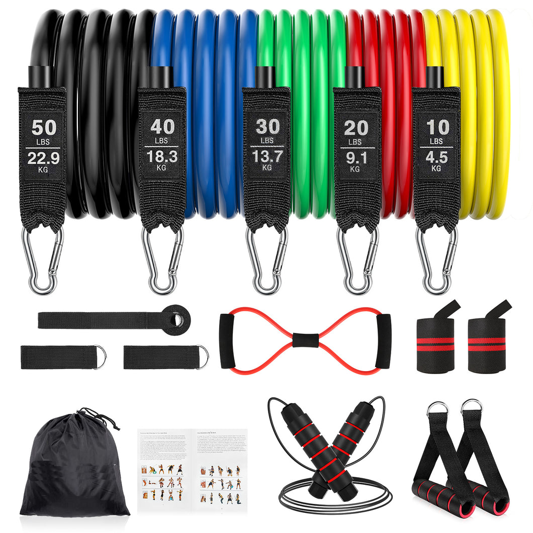 Resistance Bands Set for Men Exercise- Resistance Band with Handle for Indoor Outdoor, Workout Band Fitness Band for Muscle Training Shape Body