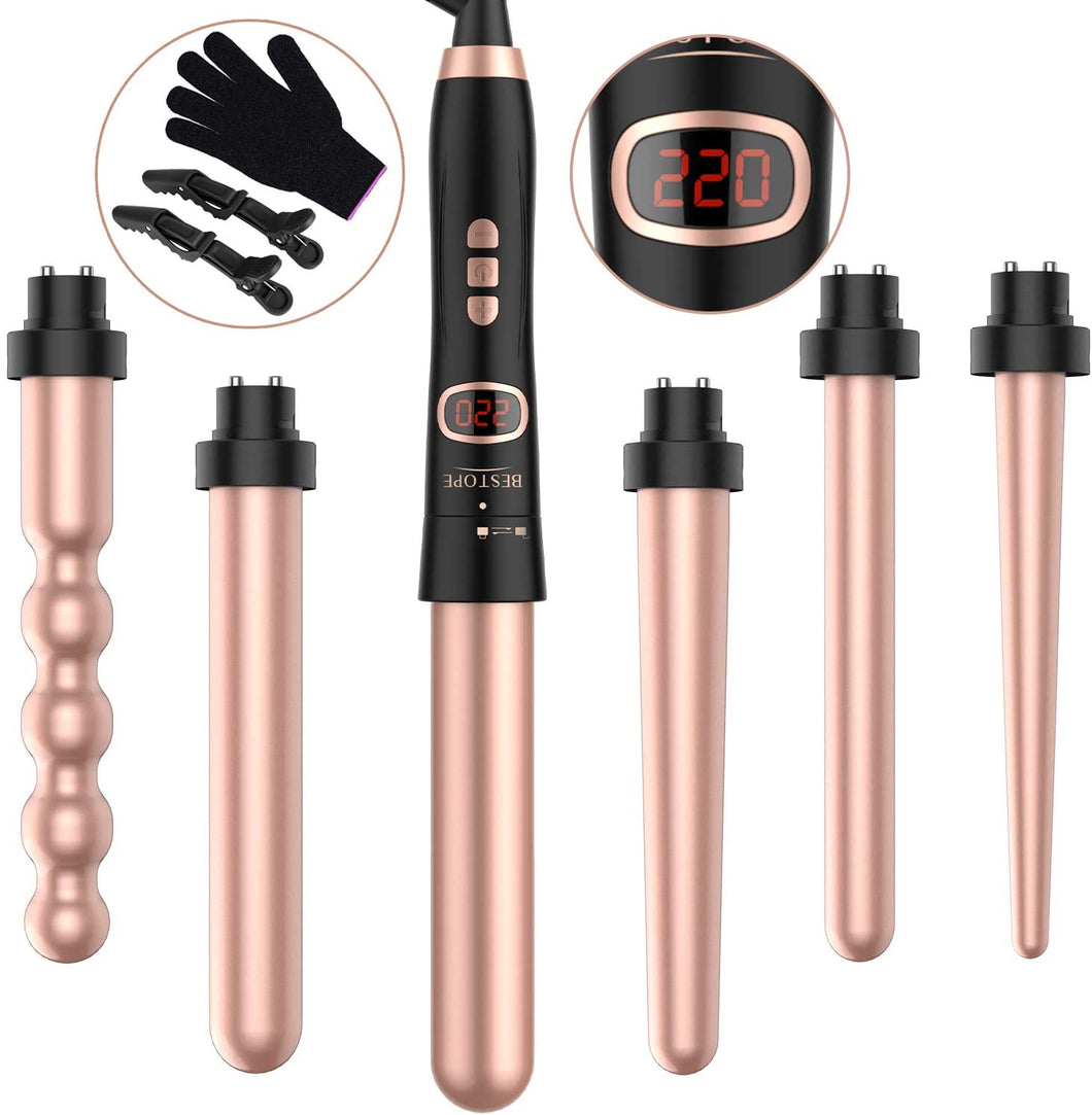 Curling Wands 6 In 1 Curling Irons Set 13mm-32mm (9-32mm)