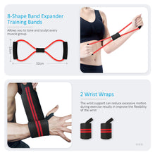 Load image into Gallery viewer, Resistance Bands Set for Men Exercise- Resistance Band with Handle for Indoor Outdoor, Workout Band Fitness Band for Muscle Training Shape Body
