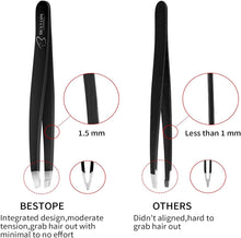 Load image into Gallery viewer, Eyebrow Tweezers Professional Set 6Pcs Precision Tweezer for Eyebrows Plucking Ingrown Hair Removal Tool, Daily Beauty Tool for Women and Men
