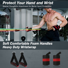 Load image into Gallery viewer, Resistance Bands Set Fitnessbänder für Krafttraining - Bis zu 150 Pfund Widerstandsbänder für Home Gym Work Out
