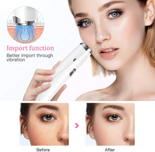 Load image into Gallery viewer, Aspirateur point noir, point noir extracteur,aspirateur point noir visage, machine point noir visage rechargeable avec 3 modes 6 sondes d&#39;aspiration et écran éliminer Les Blackheads
