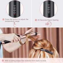 Load image into Gallery viewer, BESTOPE PRO Curling Iron 1.25 inch,  1 1/4 in Hair Curling Wand Tourmaline Ceramic Coating Hair Curler with Cool Tip Glove
