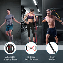 Load image into Gallery viewer, Resistance Bands Set Fitnessbänder für Krafttraining - Bis zu 150 Pfund Widerstandsbänder für Home Gym Work Out
