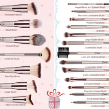 Load image into Gallery viewer, BESTOPE Pro 20 PCs Makeup Brushes Set
